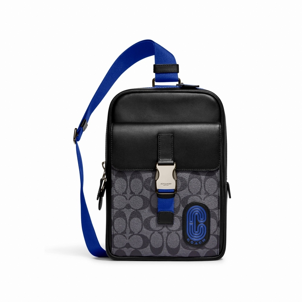 กระเป๋าคาดอกคาดเอว QBTKG CC017 TRACK PACK IN SIGNATURE CANVAS WITH COACH PATCH (QBTKG) [CC017QBTKG-MA]
