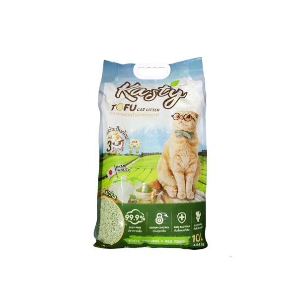 PPP Kasty Matcha ทรายเต้าหู้กลิ่นชาเขียว 10 ลิตร 4.54 Kg