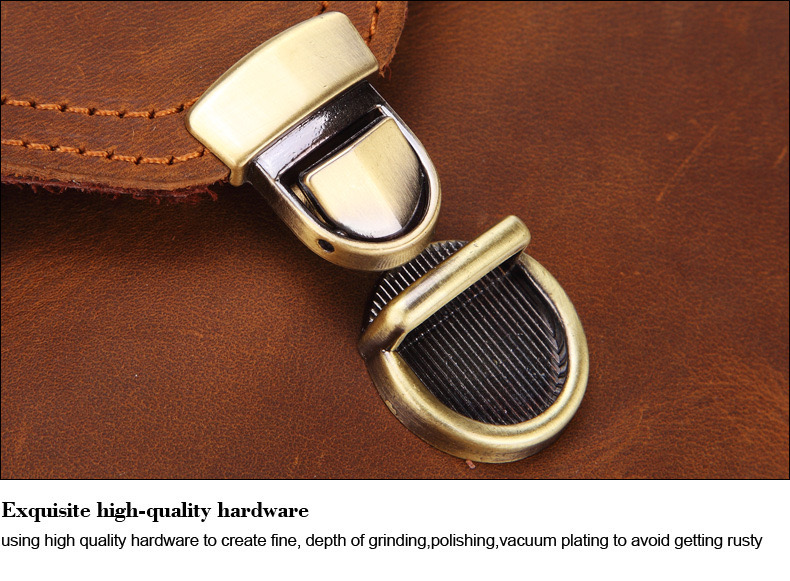 For You Leather LB63 กระเป๋าคาดเข็มขัด ใส่โทรศัพท์ หนังแท้ (น้ำตาล) LB63