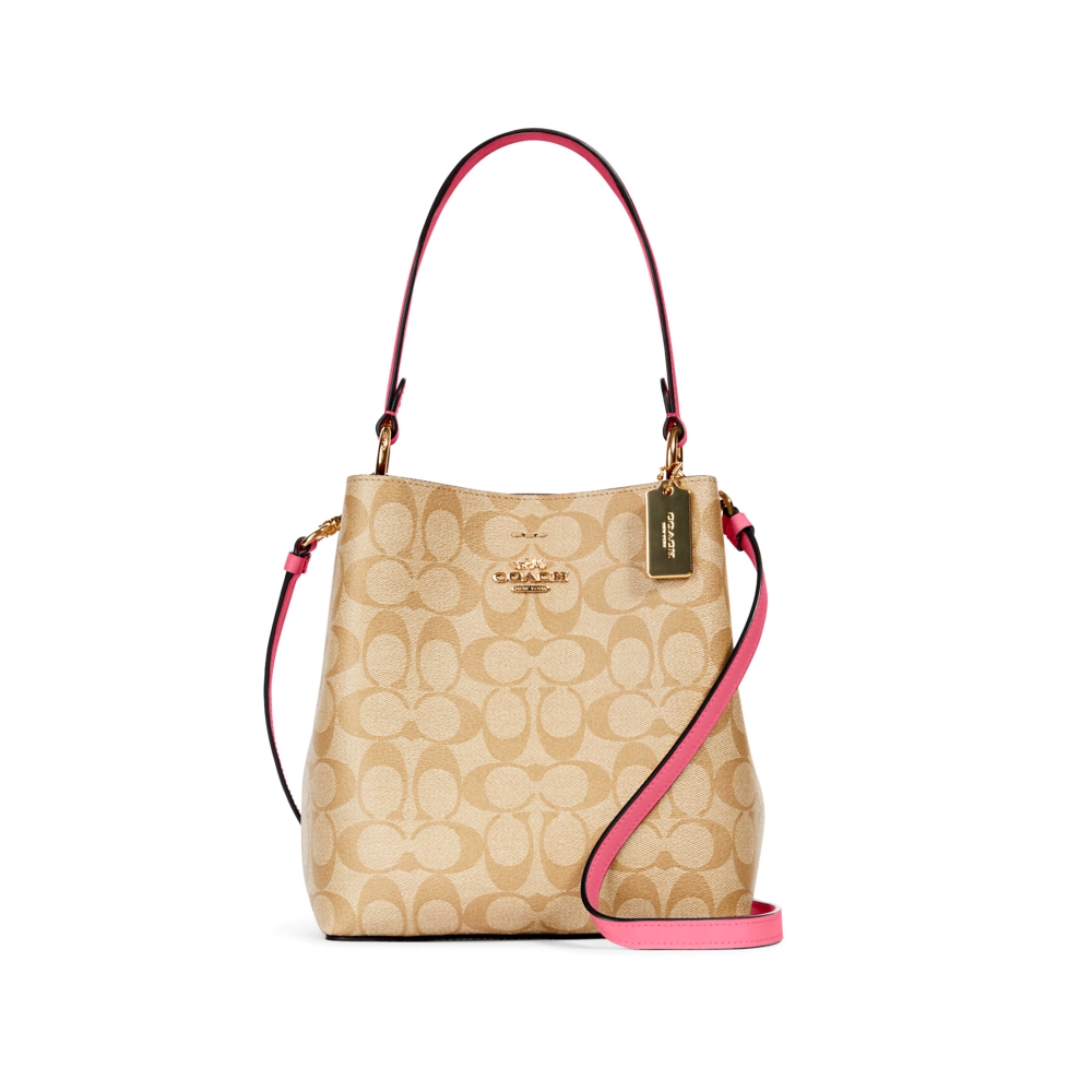 COACH 2312 SMALL TOWN BUCKET BAG IN SIGNATURE CANVAS (IMSQ1) [2312IMSQ1]