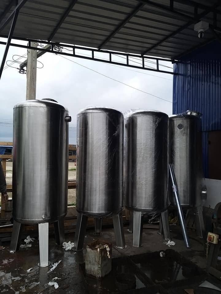 ถังกรองสแตนเลส 48 นิ้วสูง 200 ซม.