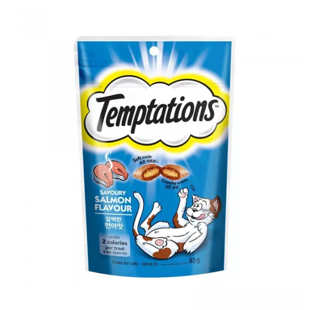 Temptations ขนมแมว-แซลมอน 85 g.