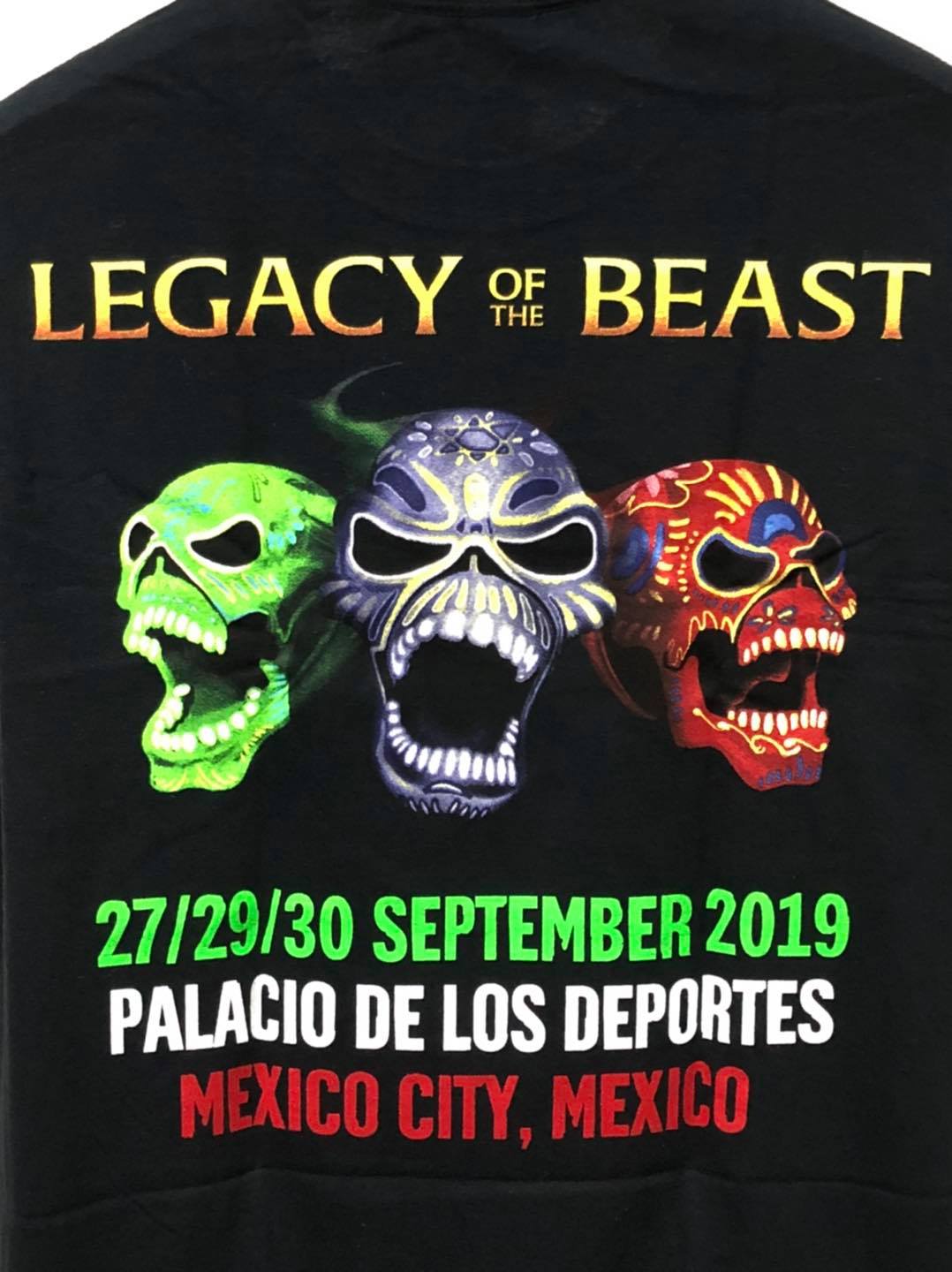 เสื้อวง Iron Maiden Nights Of The Dead Legacy Of The Beast Mexico City ปี 2020 Limited Edition ลิขสิทธิ์แท้ 100%