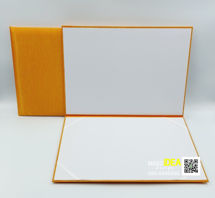 ปกผ้าไหมใส่ใบประกาศ ขนาด A4