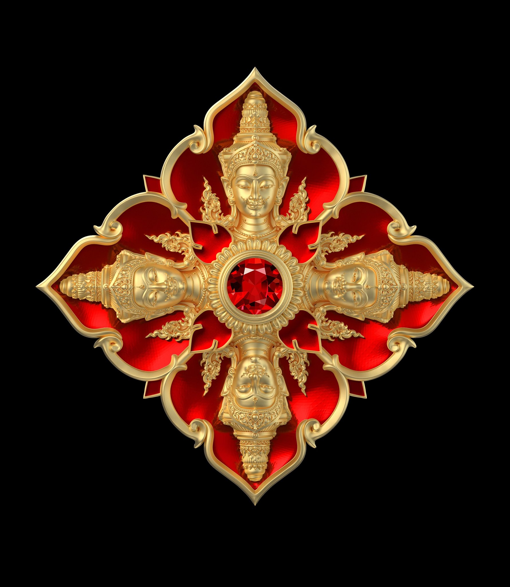 ฺBooking พระพรหมสี่หน้า รุ่น พรพรหมบันดาล pim yai 2.1 cm. pim lek 1.6 cm. outtemple November 2025