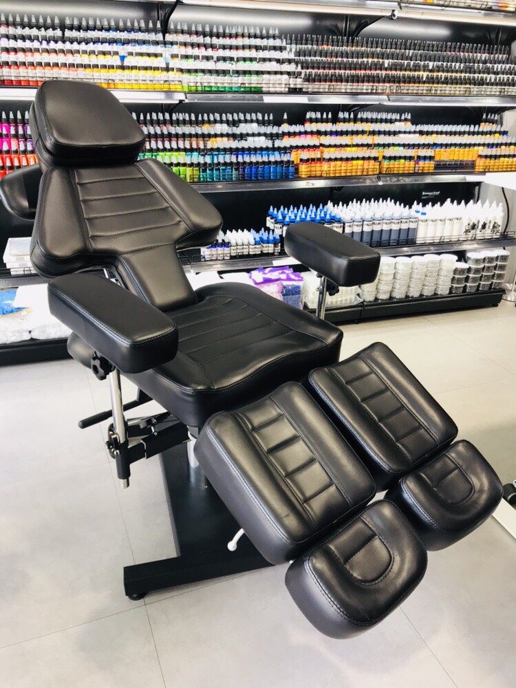 Professional Tattoo Tattoo Chairs Transformer HYDRAULIC Queen size เตียงสักไฮดรอลิก รุ่น Transformer เตียงทรานสฟอร์เมอร์ Queen size Black