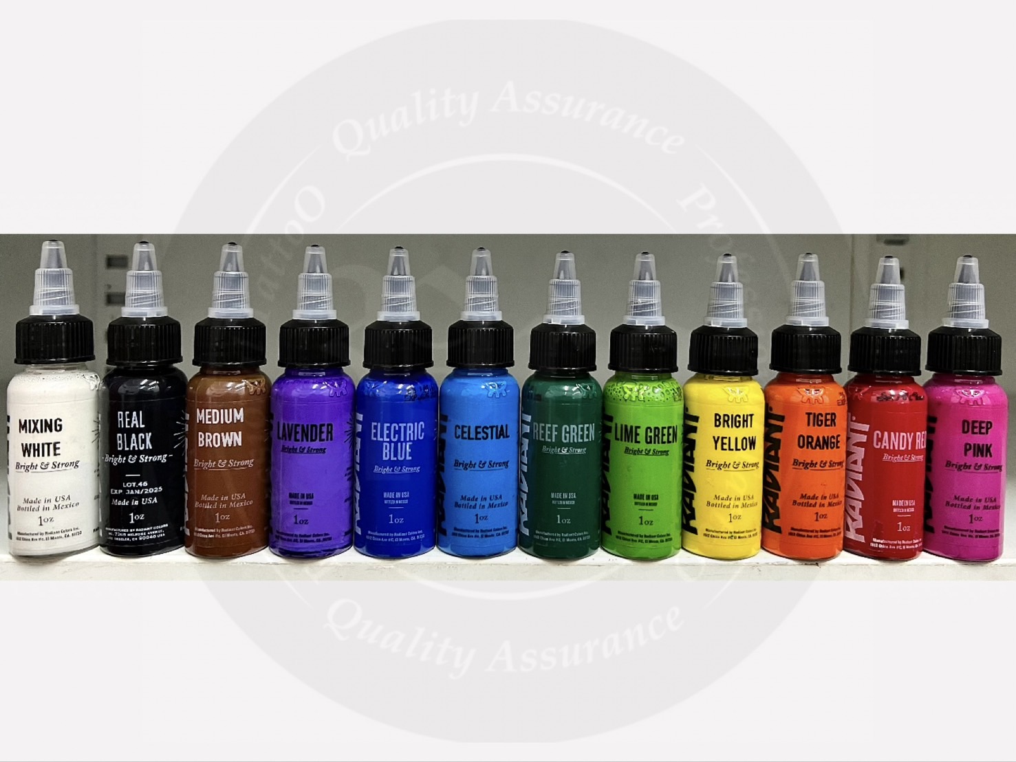 Radiant Colors Tattoo Ink ชุดสี Radiant Colors Tattoo Ink ขนาด 1oz ชุด 12 สี