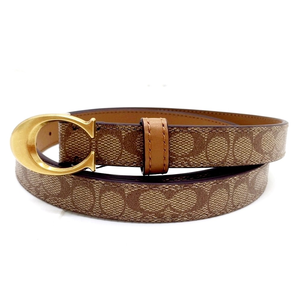 Color: BKHSD COACH 89402 SIGNATURE BUCKLE BELT (89402BKHSDL)