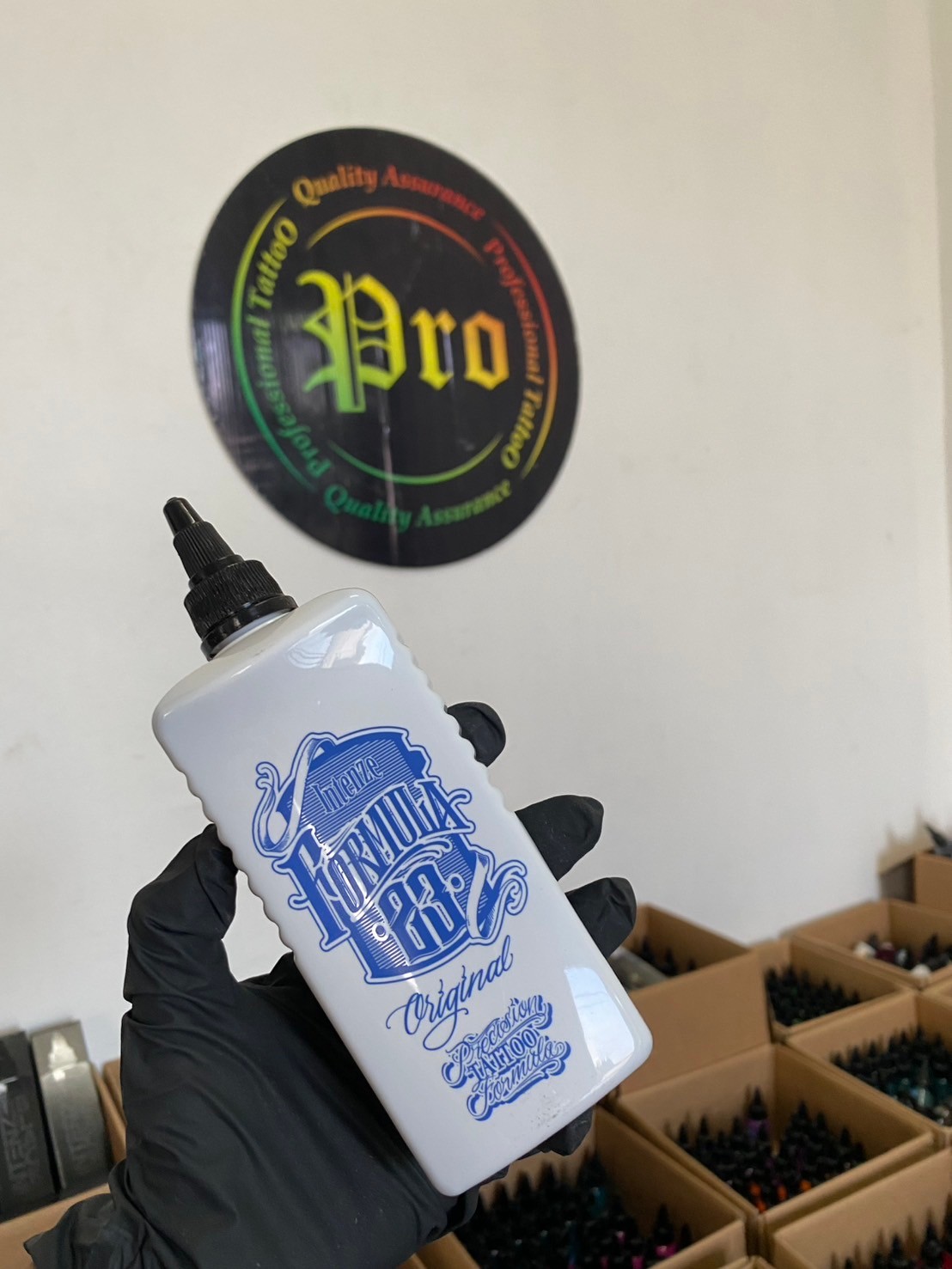 FORMULA 23 BLACK 10oz Formula 23 Tattoo Ink Supplies Dark Black Professional Quality, Sterile, Large 10 Ounce Bottle