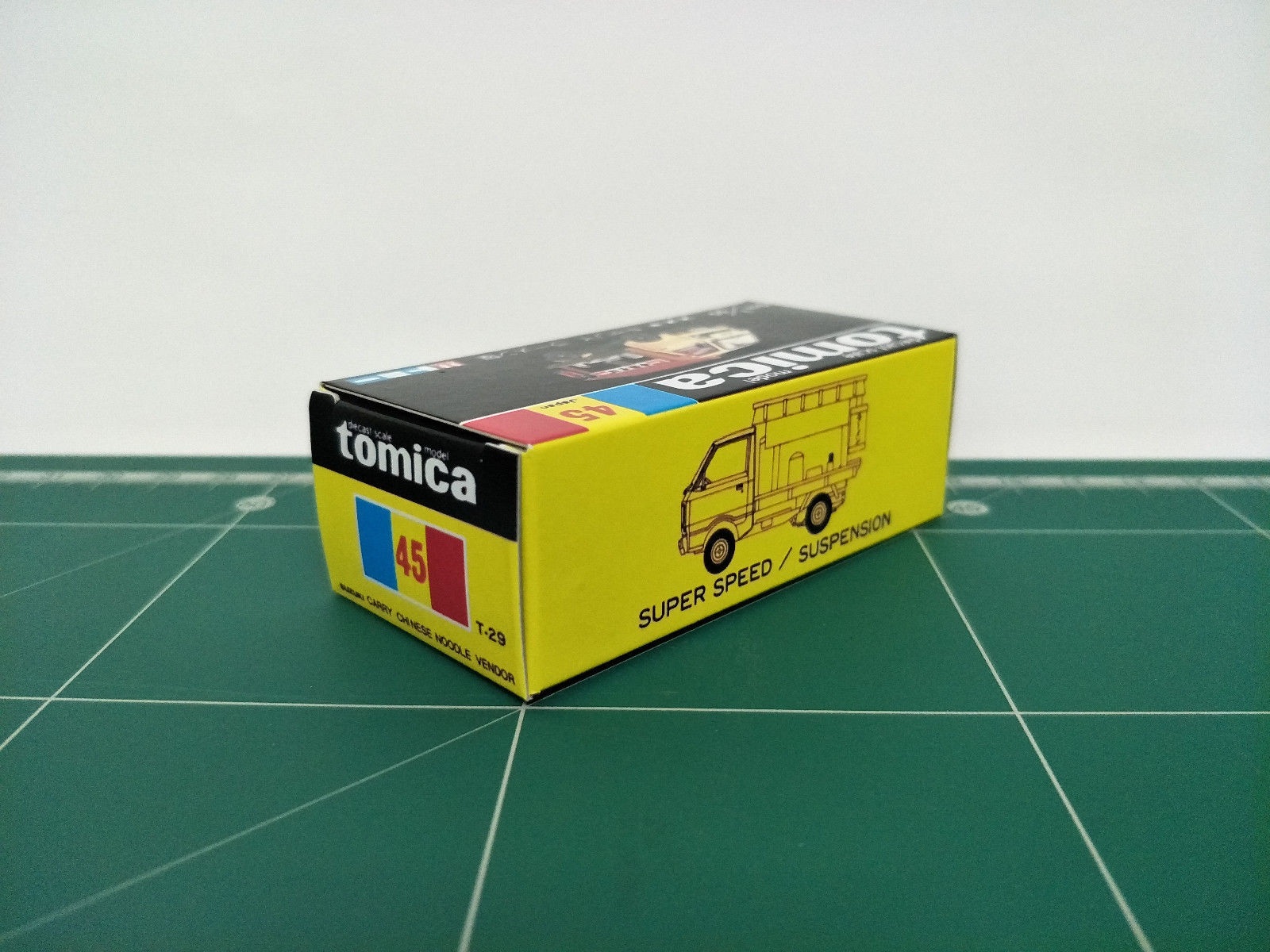 กล่องพิมพ์ Reproduction Box สำหรับ Tomica Black Box No.45 Suzuki Carry Chinese Noodle Vendor (กล่องเปล่า, ไม่มีรถ)