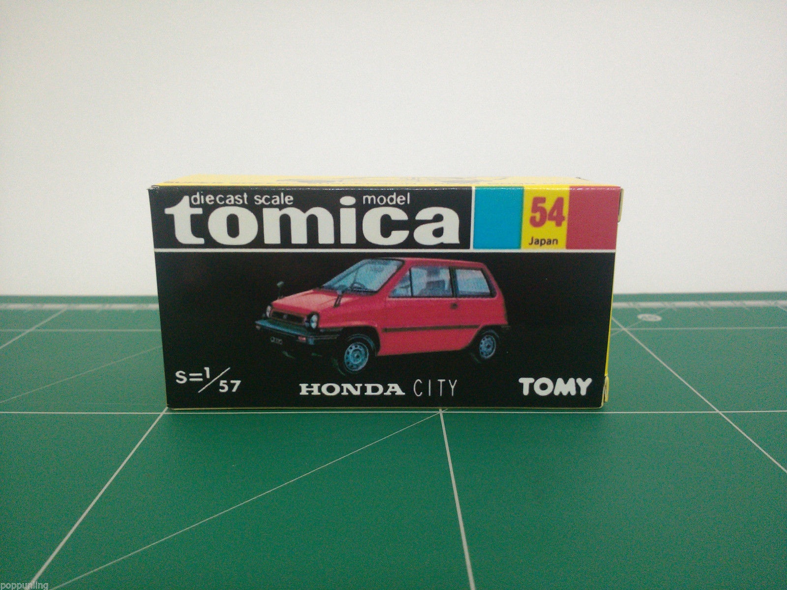 กล่องพิมพ์ Reproduction Box สำหรับ Tomica Black Box No.54 Honda City (กล่องเปล่า, ไม่มีรถ)