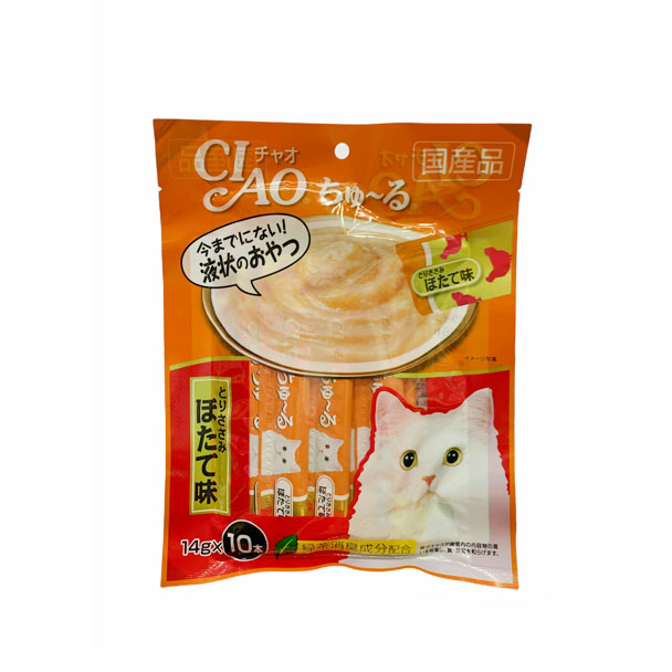 CIAO SC-126 แมวเลีย-สันในไก่ รสหอยเชลล์