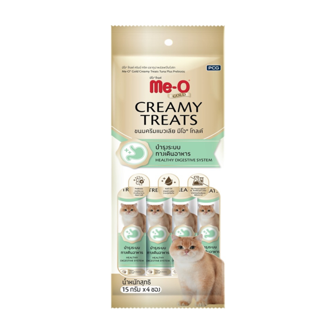 Me-O Gold ครีมมี่ทรีต บำรุงระบบทางเดินอาหาร 15g 4 ชิ้น