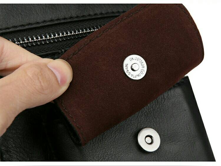 For You Leather LB41 กระเป๋าคาดอก กระเป๋าสะพายพาดลำตัว กระเป๋าสะพายไหล่ หนังแท้ ช่องเยอะ LB41