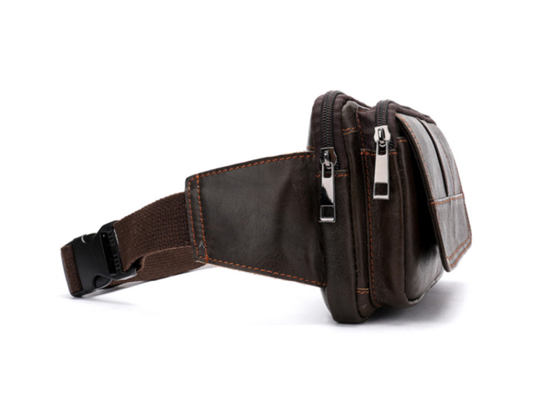 For You Leather LB35 กระเป๋าคาดเอว กระเป๋าคาดอก ผู้ชาย หนังแท้ ขนาดเล็ก กะทัดรัด LB35