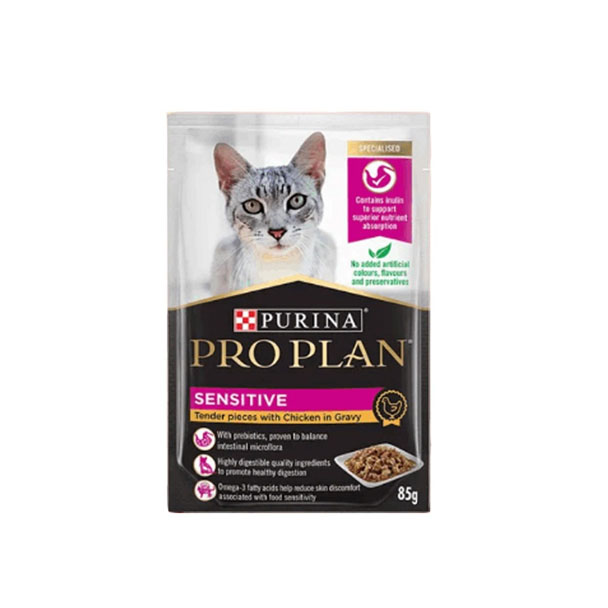 Proplan เพาซ์ Sensitive Gravy 85 กรัม