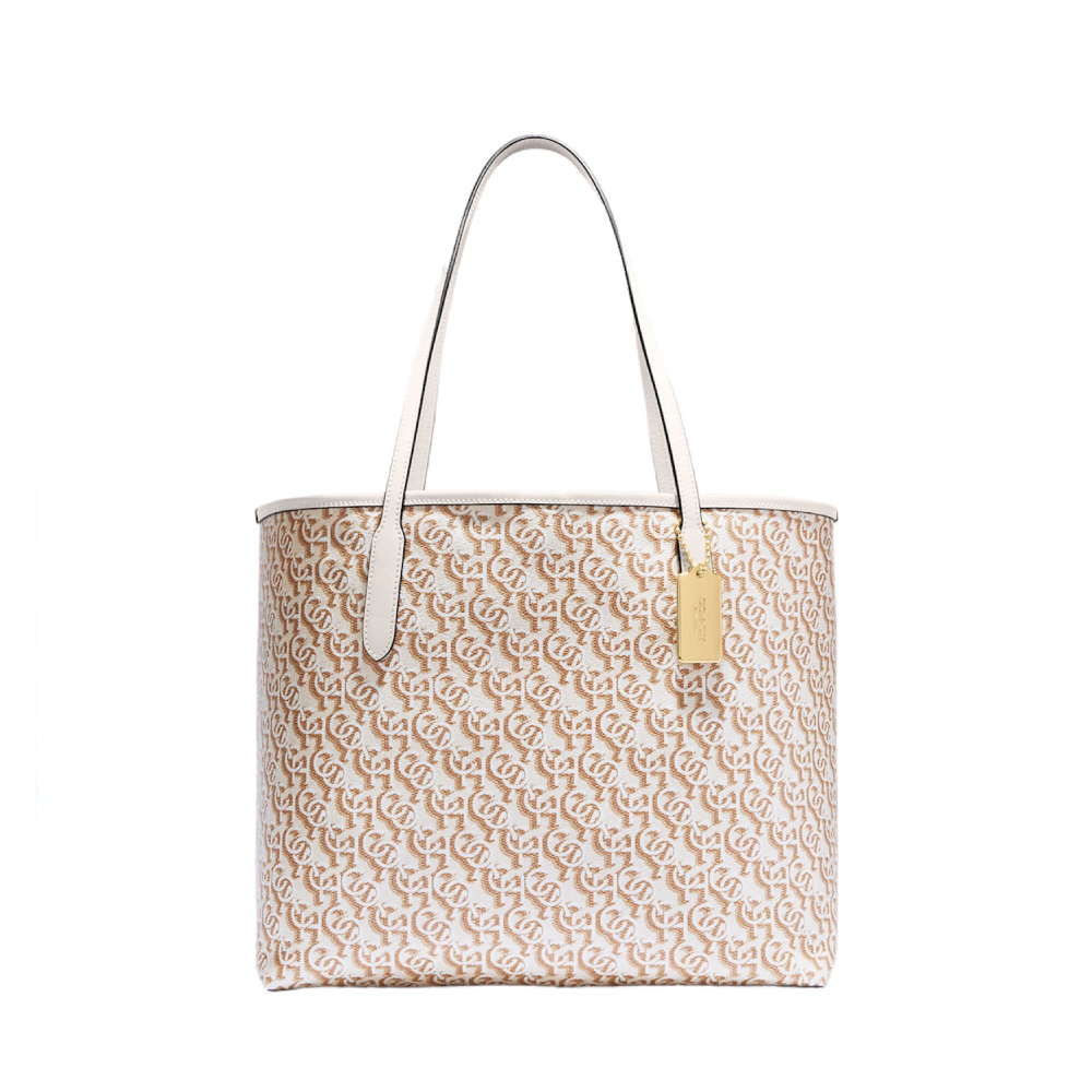 กระเป๋าสะพายไหล่ COACH CF342 CITY TOTE WITH SIGNATURE MONOGRAM PRINT (IMCHK) [CF342IMCHK]