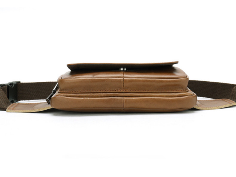 For You Leather LB35 กระเป๋าคาดเอว กระเป๋าคาดอก ผู้ชาย หนังแท้ ขนาดเล็ก กะทัดรัด LB35