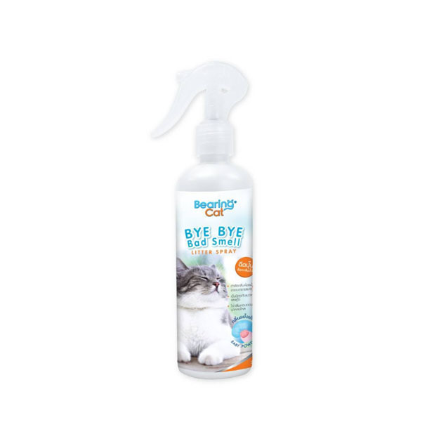 Bearing Cat สเปรย์หอมดับกลิ่นแมว กลิ่นเบบี้พาวเดอร์ 250 ml.