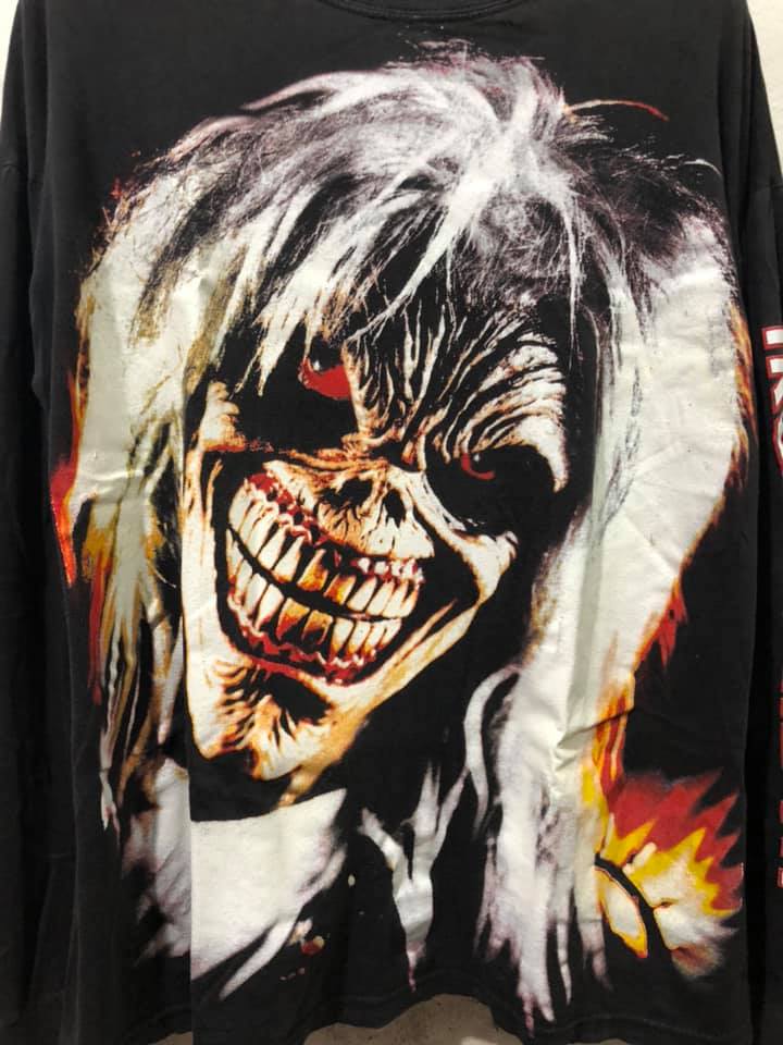 เสื้อวง Iron Maiden Brave New World Japan Tour ปี 2000 Size M เสื้อทัวร์หน้างาน ลิขสิทธิ์แท้ 100%
