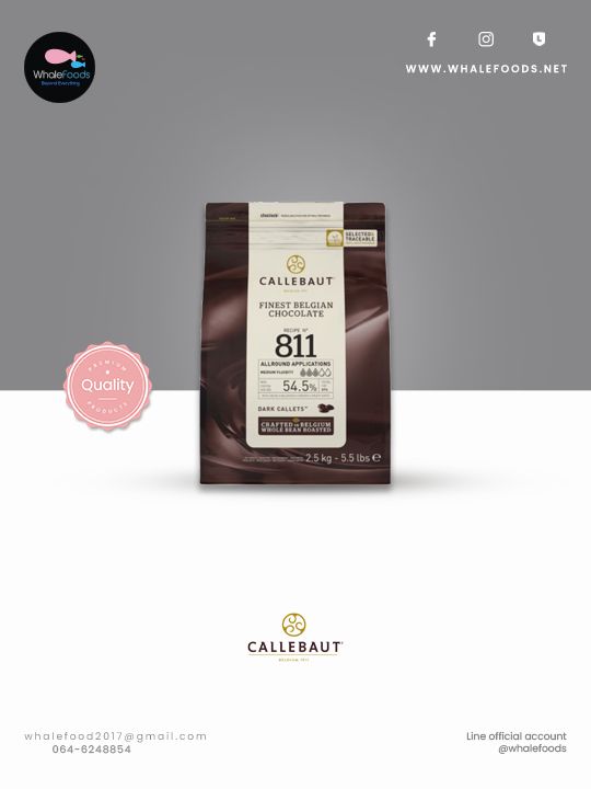 Callebaut Finest Belgian Dark Chocolate 54.5%