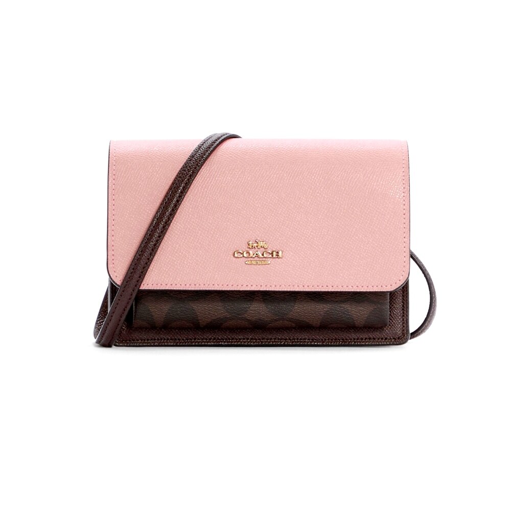 กระเป๋าสะพาย COACH C7618 FOLDOVER BELT BAG IN SIGNATURE CANVAS (IMTL9) [C7618IMTL9-MA]