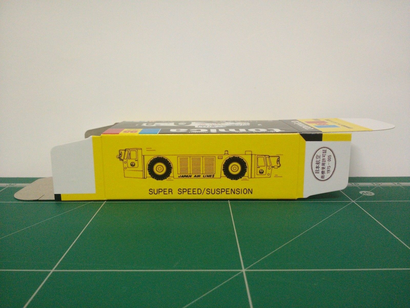 กล่องพิมพ์ Reproduction Box สำหรับ Tomica Black Box No.95 JAL B-747 Towing Tractor (กล่องเปล่า, ไม่มีรถ)