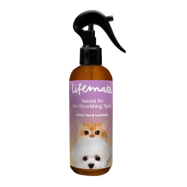 Life Mate สเปรย์ดับกลิ่นบำรุงขนและฆ่าเชื้อโรค กลิ่น White Tea&Lavender 250 มล.