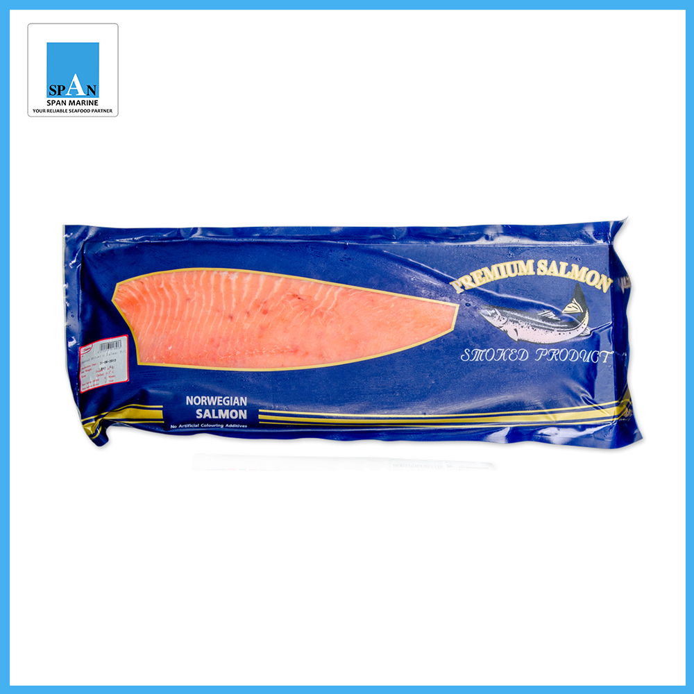 ปลาแซลมอนแอตแลนติกรมควันสไลซ์ (สินค้าชั่งน้ำหนัก โปรดโทรสอบถามก่อนสั่งซื้อ)