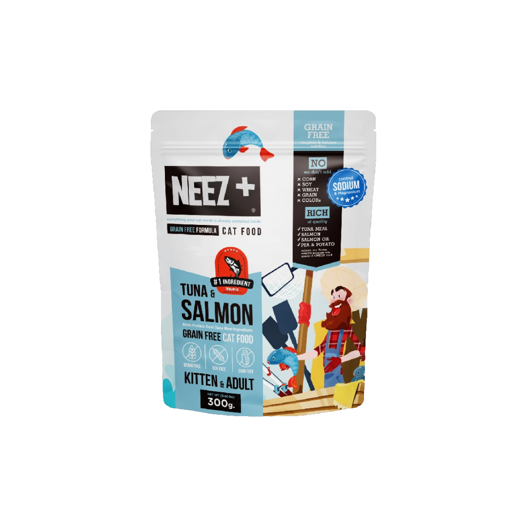NEEZ+ Grain Free ทูน่าและแซลมอน 300 G.