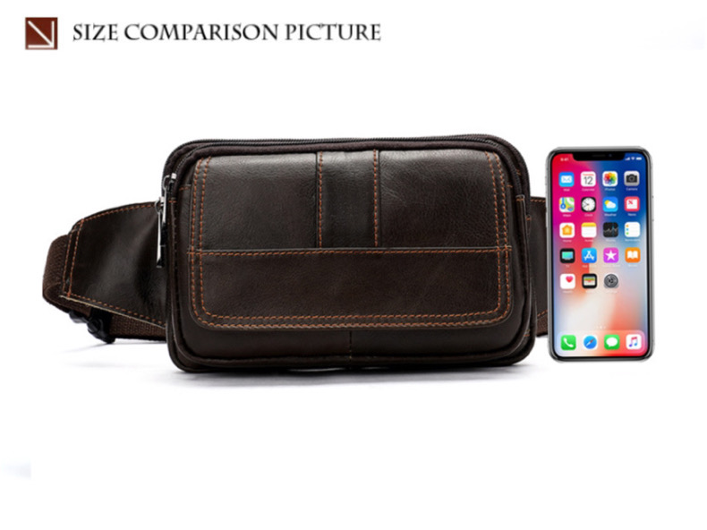 For You Leather LB35 กระเป๋าคาดเอว กระเป๋าคาดอก ผู้ชาย หนังแท้ ขนาดเล็ก กะทัดรัด LB35