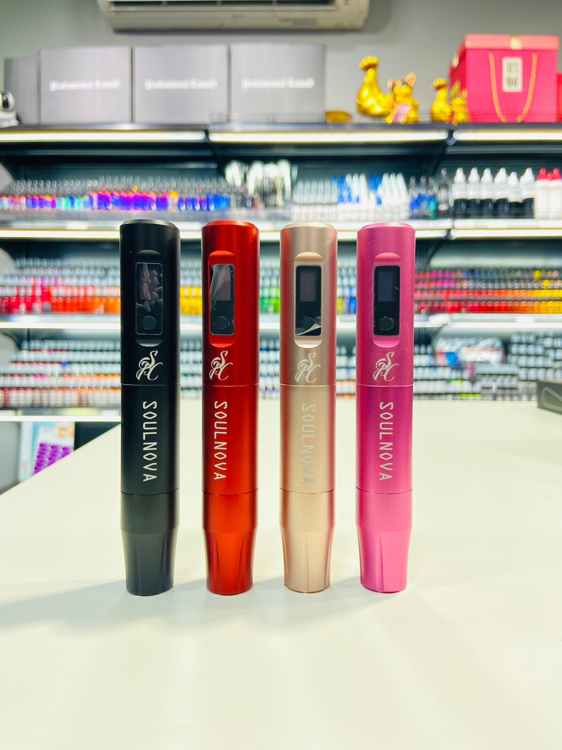 E3 Mini Wireless PMU Pen เครื่องสักปากกาไร้สายE3 Mini Wireless PMU Pen