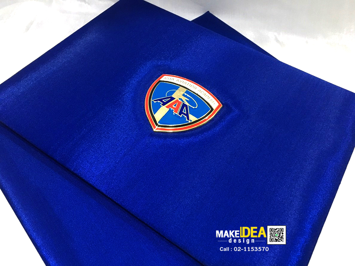 ผลงานปกผ้าไหมใส่ใบประกาศ ขนาด A4