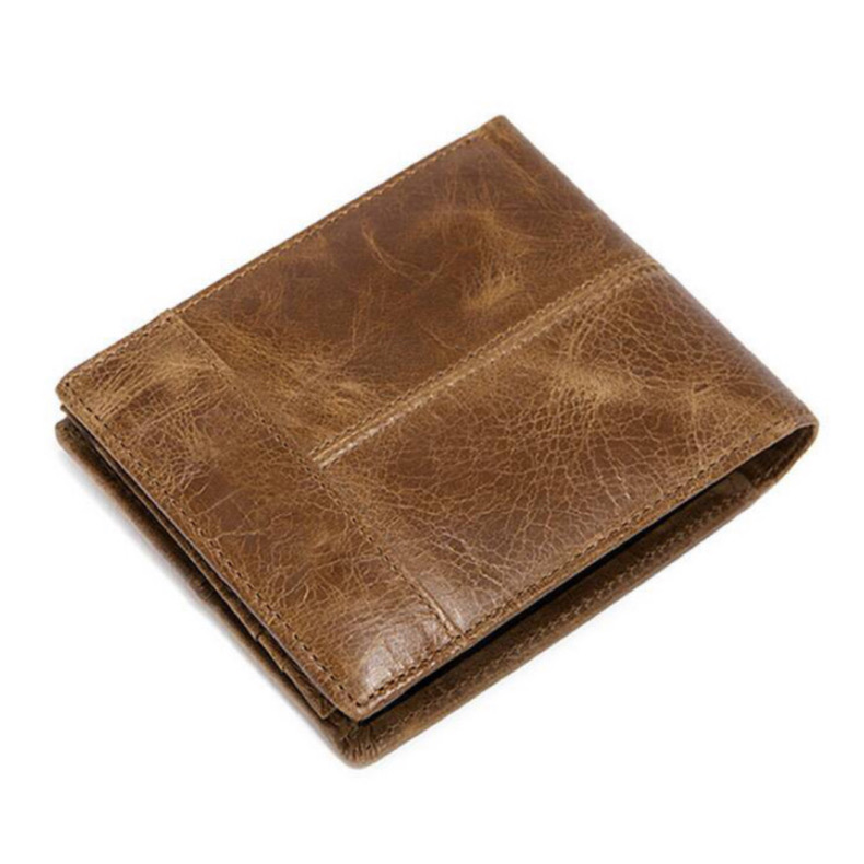 For You Leather WL01 กระเป๋าสตางค์ผู้ชาย กระเป๋าสตางค์หนังแท้ กระเป๋าสตางค์แบบพับ บางเบา ช่องเยอะ กะทัดรัด WL01
