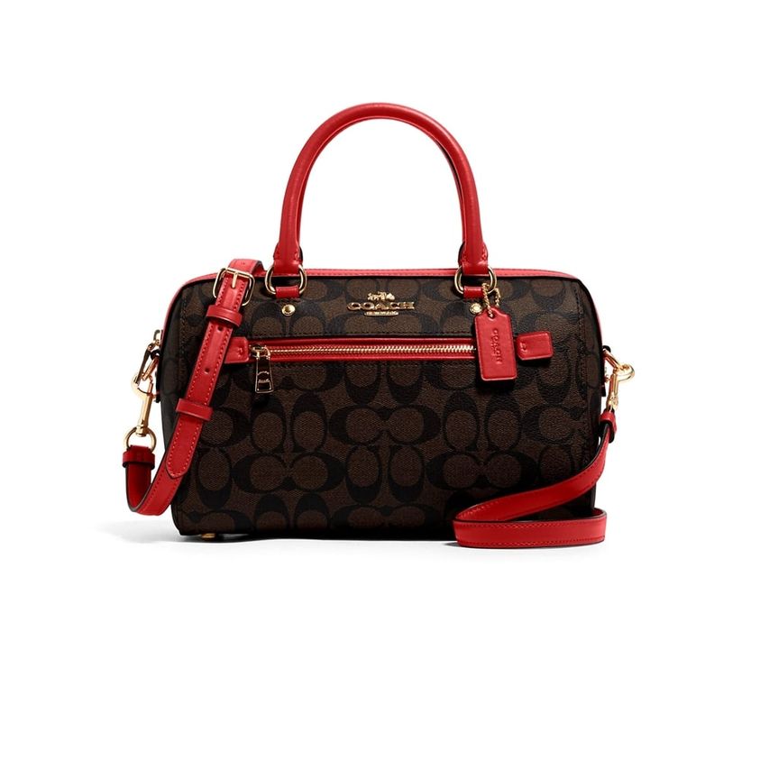 COACH 83607 ROWAN SATCHEL IN SIGNATURE CANVAS (IMRVQ) [83607IMRVQ]