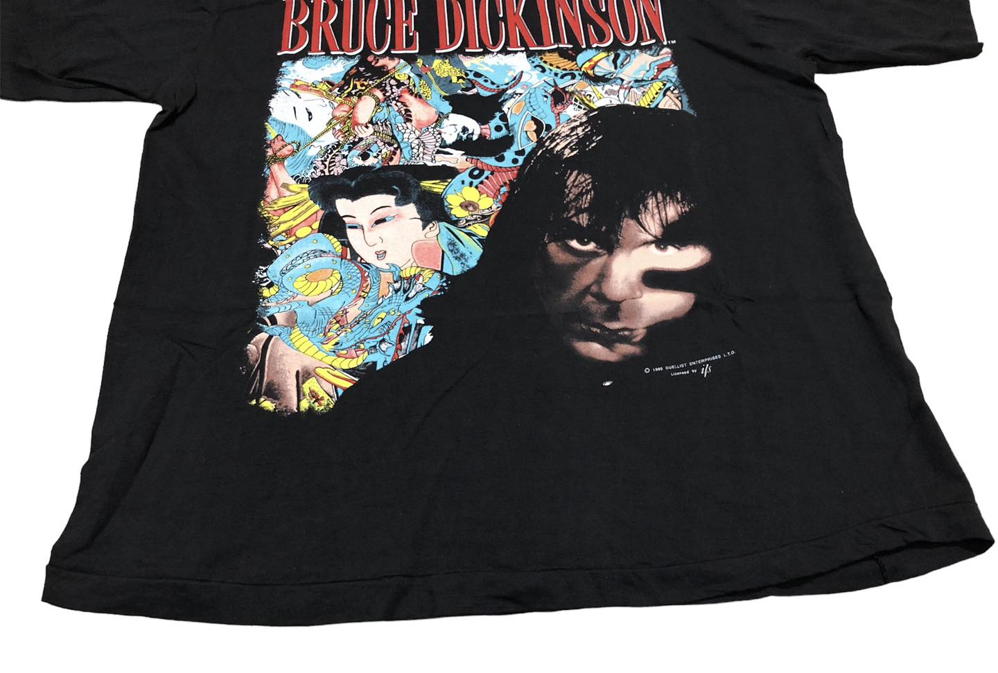 เสื้อวง Bruce Dickinson Tattooed Millionaire ปี 1990 หายาก ป้าย Supatee Size M สินค้าลิขสิทธิ์แท้ 100%