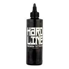 DYNAMIC DYNAMIC Black HardLine 8oz หมึกสักสีดำงานแรงเงาสีดำ ไม่ติดเทา