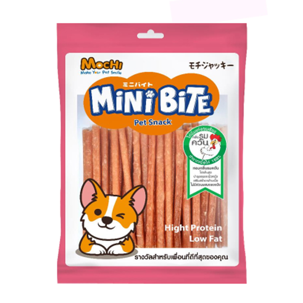 Mochi Mini Bite สันในไก่นิ่มแท่งกุนเชียง 300 กรัม