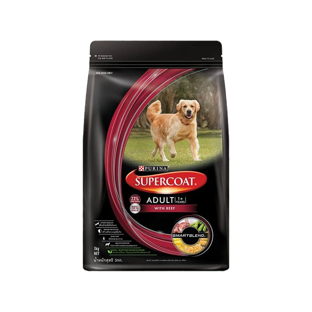 Super Coat (สุนัขโต-รสเนื้อวัว) 3 Kg.