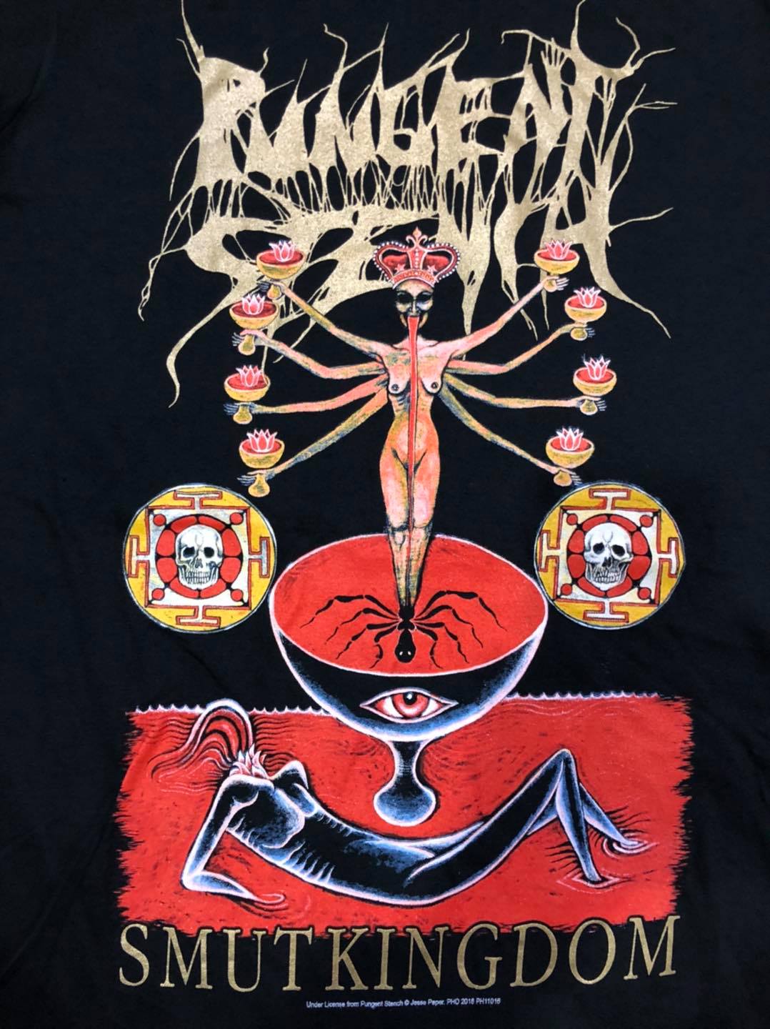 เสื้อวง Pungent Stench Smut Kingdom Longsleeves ปี 2018 Size M ลิขสิทธิ์แท้ 100%