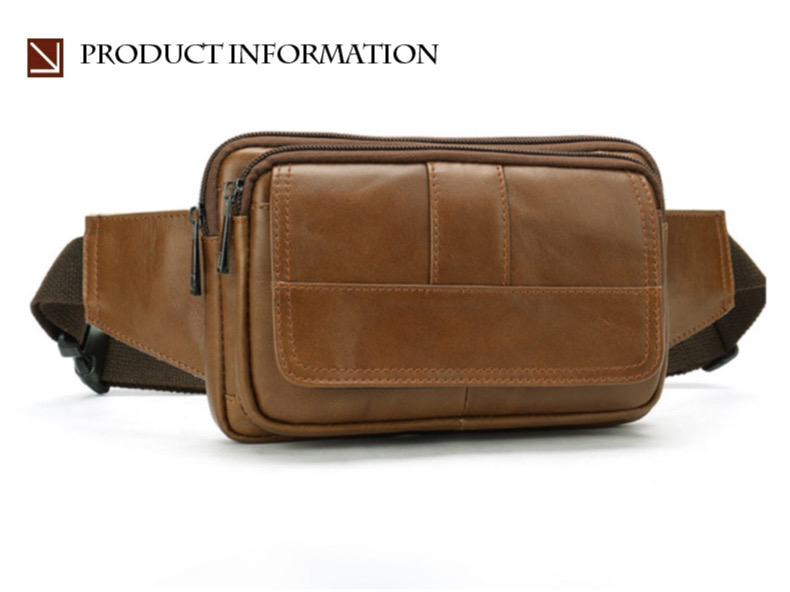 For You Leather LB35 กระเป๋าคาดเอว กระเป๋าคาดอก ผู้ชาย หนังแท้ ขนาดเล็ก กะทัดรัด LB35