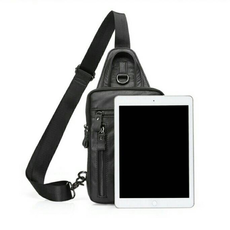 For You Leather LB41 กระเป๋าคาดอก กระเป๋าสะพายพาดลำตัว กระเป๋าสะพายไหล่ หนังแท้ ช่องเยอะ LB41