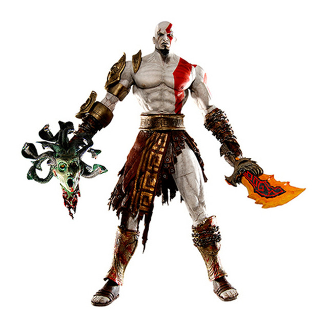 God of War II - Kratos Action Figure With Medusa Head