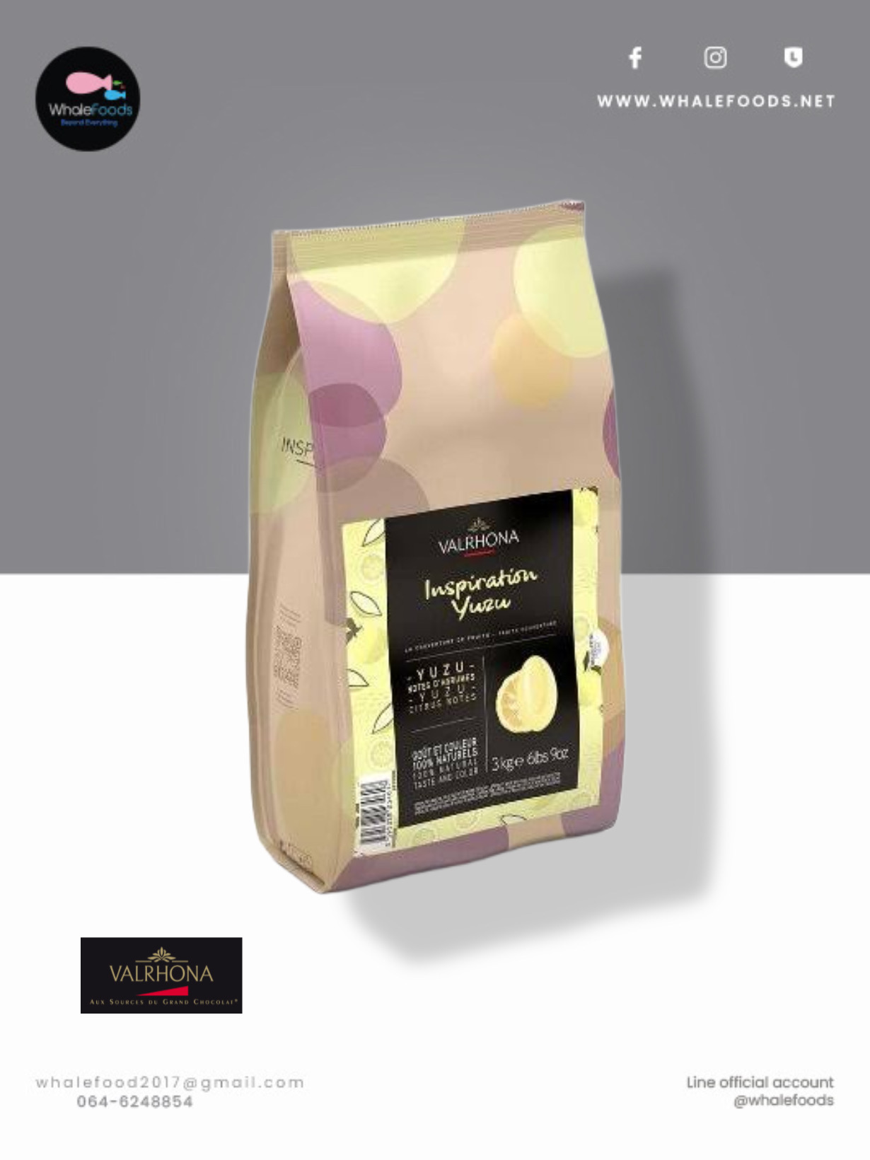 Valrhona Yuzu Inspiration 3kg.