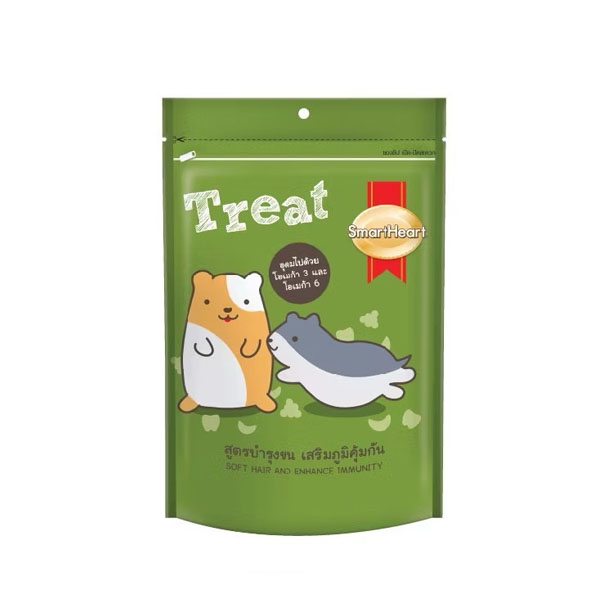 Smartheart HamSter Treat ขนมขบเคี้ยว หนูแฮมสเตอร์ สูตรบำรุงขน เสริมภูมิคุ้มกัน ขนาด 100 กรัม