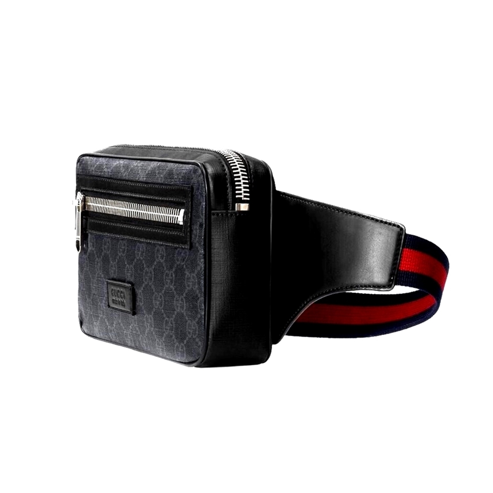 กระเป๋า GUCCI GG BLACK BELT BAG (BLACK/GREY) [474293K9RRN1095-MA]