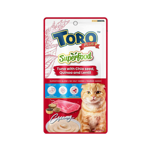FI Toro Plus SuperFood ทูน่ากับเม็ดเจีย ควินัวและถั่วแลนทิล 14 กรัม
