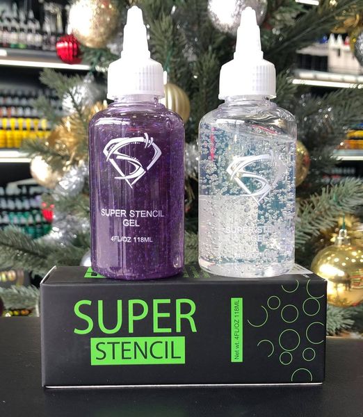 EZ Super stencil น้ำยาลอกลาย EZ Super stencil สีใส , สีม่วง 4 ออนซ์