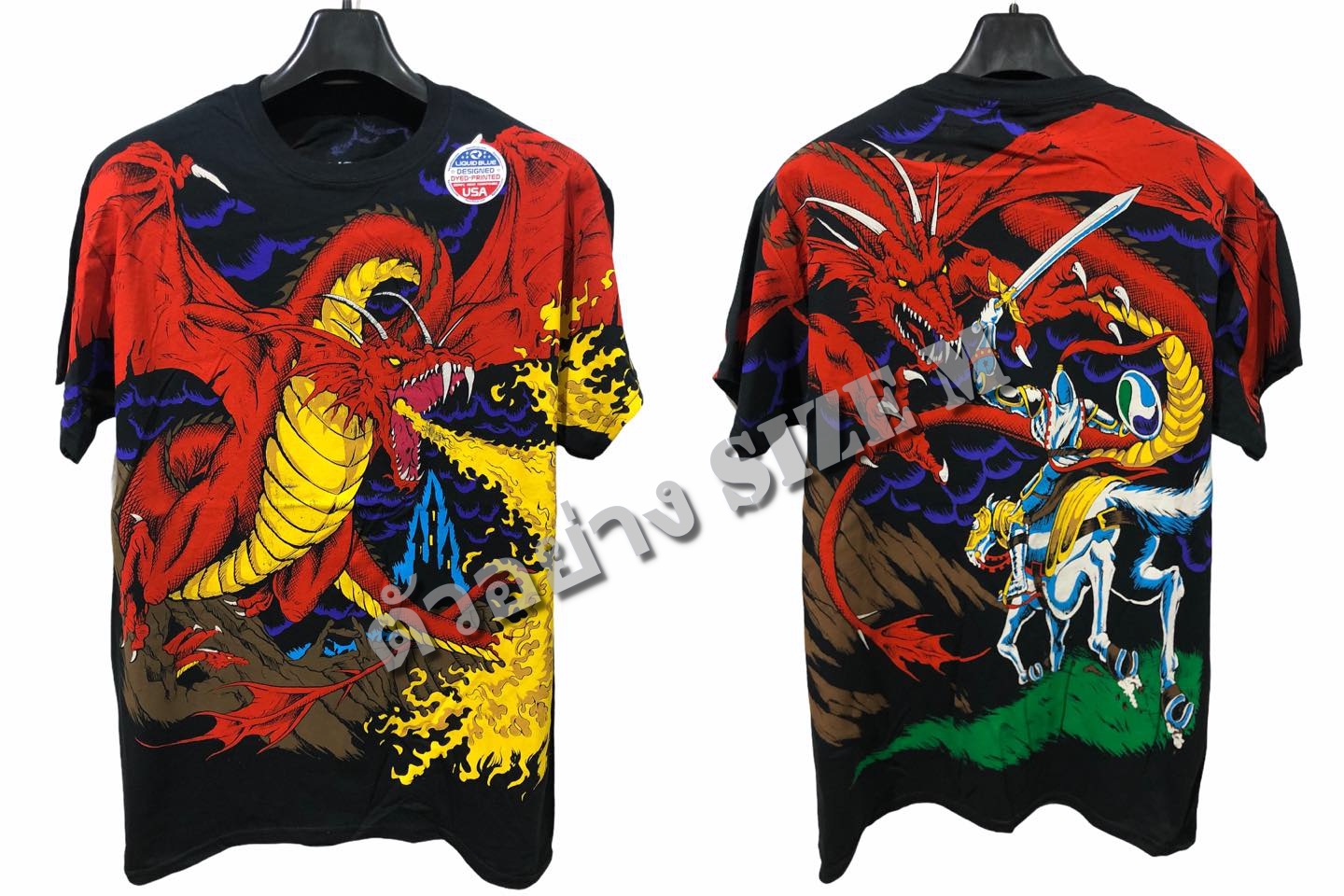 Dragon Liquid Blue Ovp สกรีนเต็มตัว ปี 2020 Size S-XL สินค้าลิขสิทธิ์แท้จากโรงงาน Liquid Blue