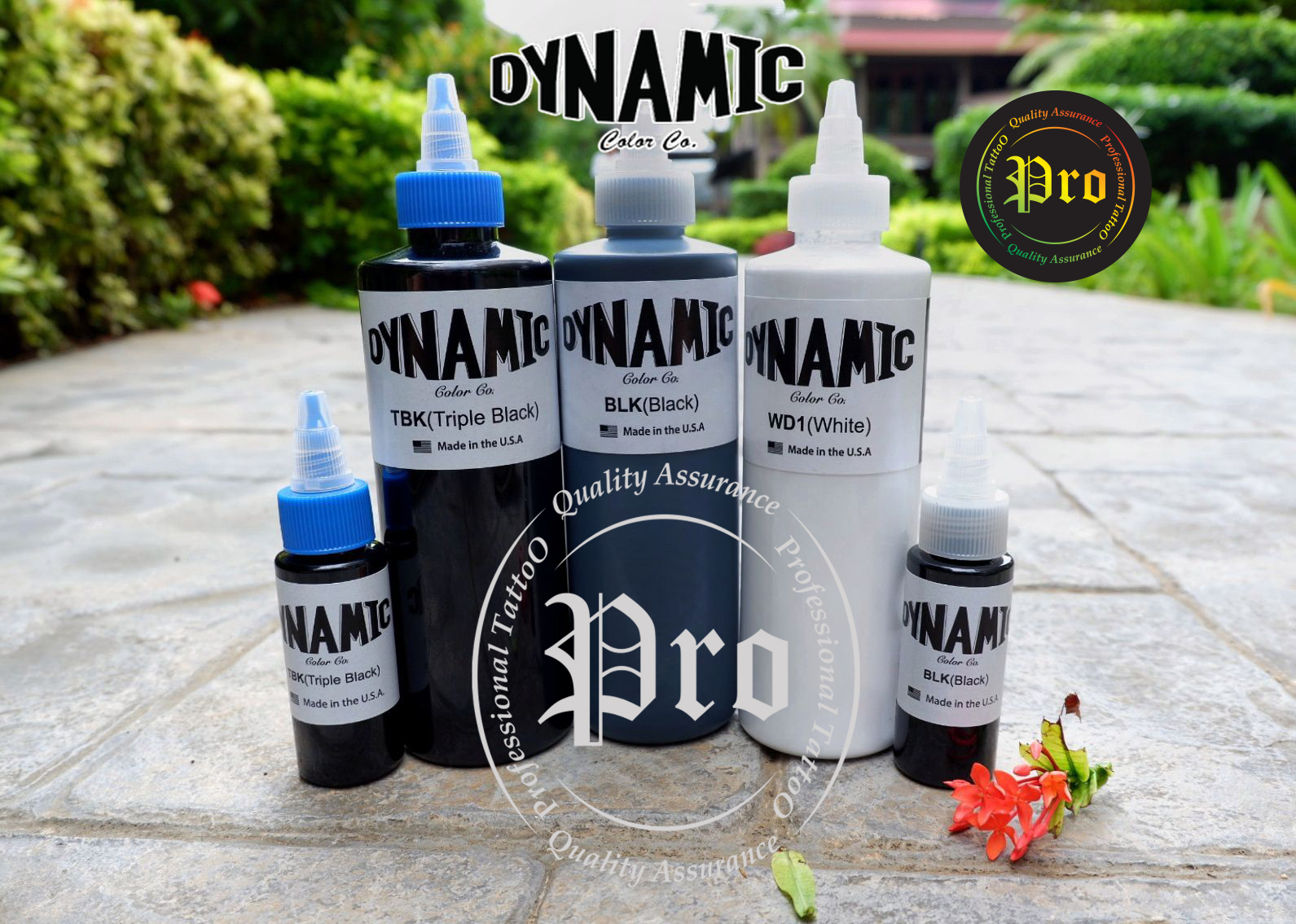 DYNAMIC DYNAMIC Color INK 8oz , 1oz หมึกสักไดนามิค ขนาด 8 ออนซ์ และ ขนาด 1 ออนซ์ TRIPLE BLACK ,Black , White 8oz , 1oz
